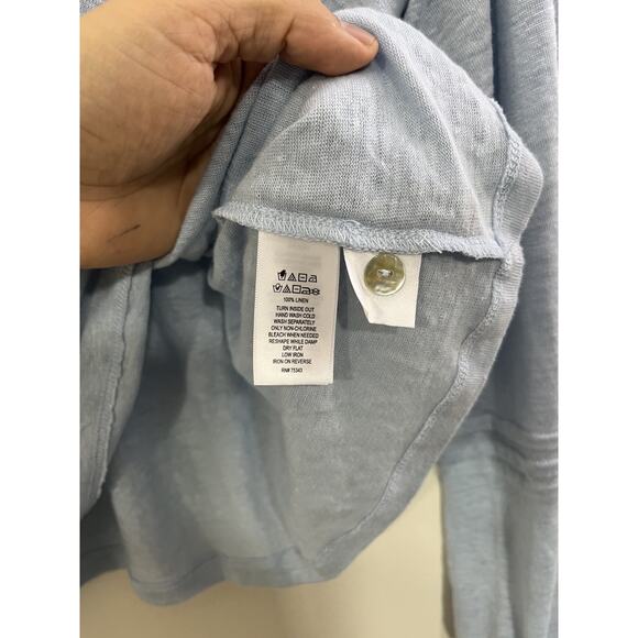 Calypso St. Barth Linen Tunic M Casual Resort Minimalist Peasant Quite Luxury - Picture 8 of 14